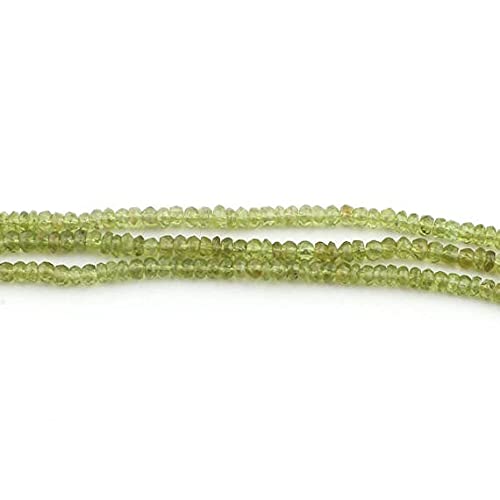 Peridot Faceted Rondelles pour éviter les pierres ternes dans vos bijoux faits main
