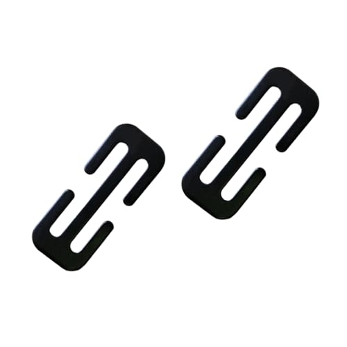 Msagkah Auto-Gurtversteller, Metall-Gurtschnalle, beseitigt Nackenverspannung für Erwachsene, Kinder, Schwangere, Dicke (Schwarz-2Stück)