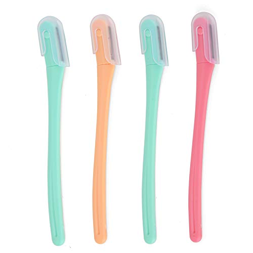 Ultra Mini Women's Facial Razor Eyebrow Shaver Razor Brow Shaper Eyebrow Trimmer Dermaplaner Shaping Tool with Cover