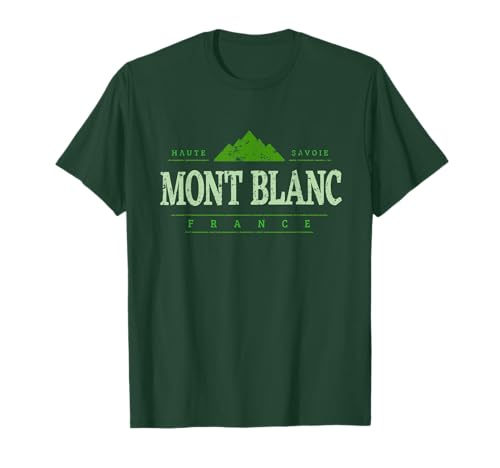 Mont Blanc Francia | Diseño Retro Mont Blanc Francia Camiseta