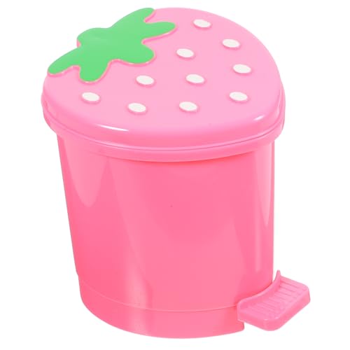 Caneca de basura de escritorio con forma de fresa miniatura 1