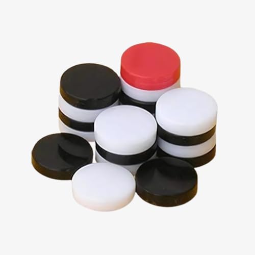 Image of Carrom Board Practice Kit - 1kg Carrom Powder Combo Pack (500g x2) with 24 Acrylic Carrom Coins 6mm & 1 Striker | Smooth Fast Powder for Board Game Indoor Play Pink Set