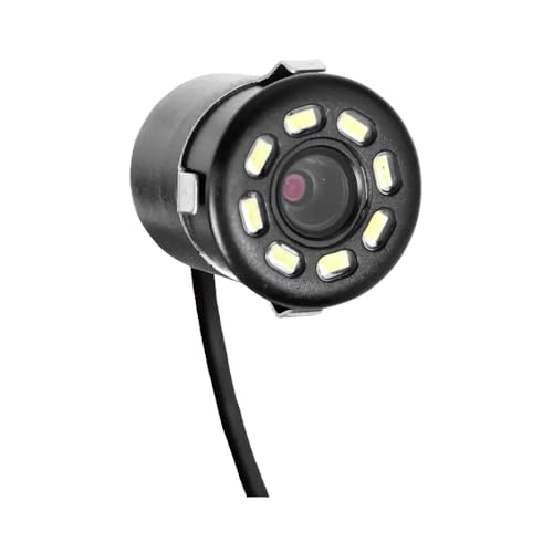 Image of Night Vision 8 LED Waterproof Car Reverse Camera,170 Wide Angle|IP68 Waterproof |Night-Vision Compatible with Car Android Monitors, Reverse Parking Camera Night Vision for All Cars