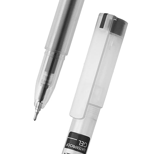 FLAIR GLASS GEL BALL PEN,BLUE INK,PACK OF 10 (Black)