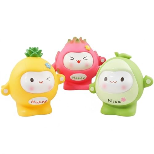 Image of Money Saving Bank with Coin Slot / /Creative Cartoon Design Money Bank / /Plastic Piggy Bank for Boys & Girls (Pack of 1) (Dragon Fruit)