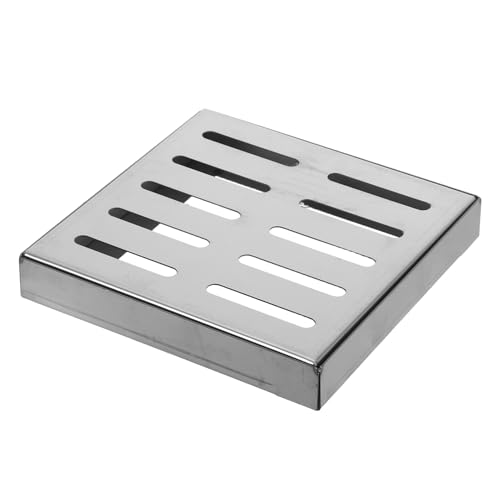 IWOWHERO Rejilla de Drenaje Metálica para Exteriores 30 MM 12X12 Pulgadas Acero Inoxidable Grueso Resistente Cubierta para Canal de Patio y Sumideros Uso Industrial y Residencial