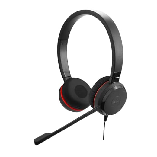 Jabra Q711664 Evolve 20 SE Stereo Headset – Microsoft Teams zertifizierte Kopfhörer für VoIP Softphone mit passivem Noise-Cancelling – USB-A Kabel mit Anrufsteuerung – Schwarz