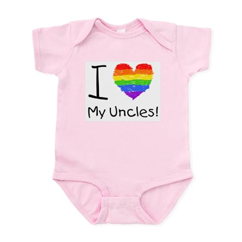 CafePress I Love My Uncles! Infant Creeper Cute Infant Bodysuit Baby Romper