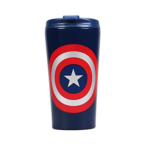 Half Moon Bay Mug de voyage en métal Captain America - Bouclier