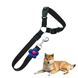 犬用 車載 安全 ハーネス | 調整可能脱出防止リード | 脱走防止調整可能犬用車載シートハーネス - 中型大型犬用ヘッドレスト対応旅行用トラック及び車両用