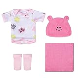 CARANOVO 4 Sets Baby Dolls Accessories Baby Doll Clothes and Hat for 10 Inch Doll , Doll Outfits Accessories for Doll Gift