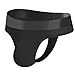 KAREN SPACE Men's thong underwear, Sexy Low Rise G Strings T-Back Under Panties,1958DK-Black,X-Large