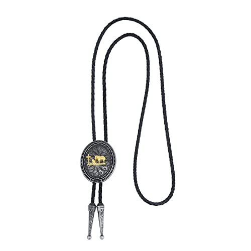 Image of USA 250th Anniversary Western Cowboy Patriotic Eagle Bolo Tie