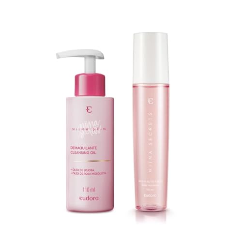 Eudora Niina Secrets Bruma Hidratante Facial: O equilíbrio entre frescor e fixação 4 Eudora Kit Niina Secrets Skin: Bruma Facial 110ml + Demaquilante ...