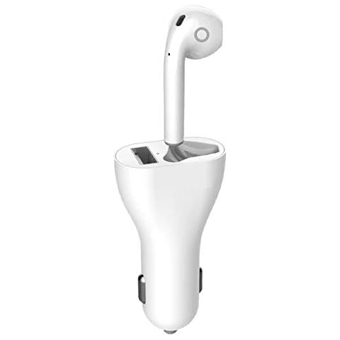 PMLANN Bluetooth Earphone, 2 in 1 Monaural Answer The Call USB Charging Wireless Charging, for Iphone Android Car Business Cover