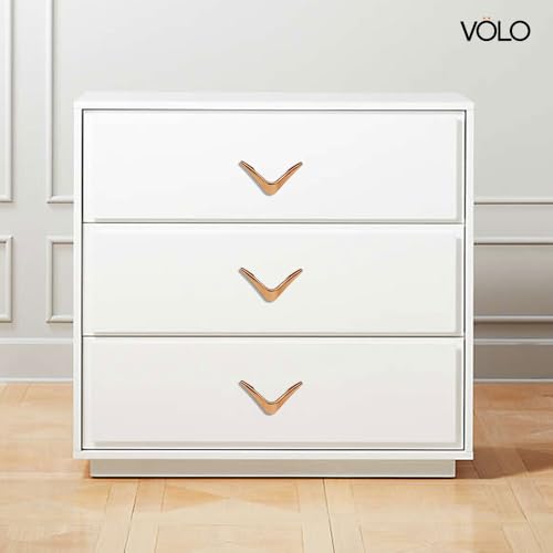 Image of VOLO V knobs for Drawers and cabinets for Home /Kitchen /Offices and Hotels - Versatile Solution for Home, Hotel, and Office Doors (2, Rose Gold)