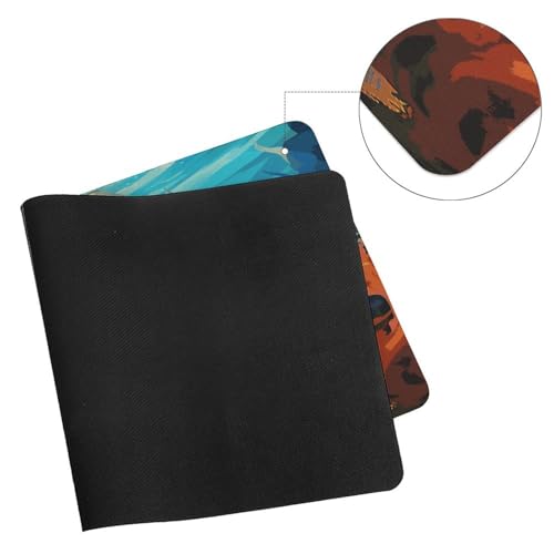 Alfombrilla de escritorio grande impermeable para mouse miniatura 7