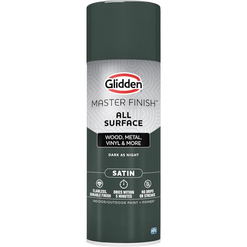 Glidden Master Finish 12 oz. Satin Dark As Night Interior/Ex...