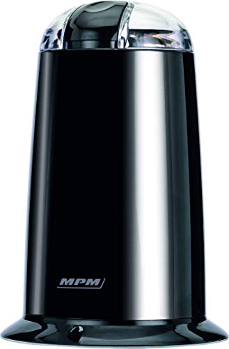 MPM MMK-07/C Molinillo café eléctrico pequeño, Semillas Especias y Frutos Secos, Cuchilla Doble Acero Inoxidable, min…