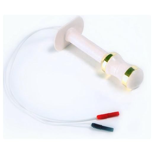 Electrodo sonda vaginal dorada para TENS / EMS estim y dispositivos de bioretroalimentación para formación del suelo pélvico y urinario tratamiento de la incontinencia