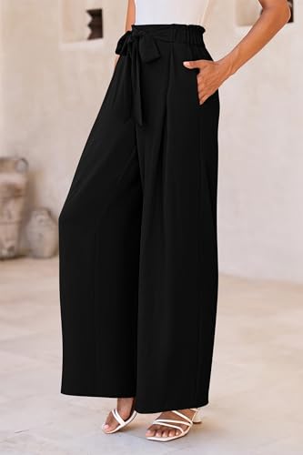 PRETTYGARDEN Women's Wide Leg Work Pants Business Casual High Waisted Loose Palazzo Trouser Summer Clothes4