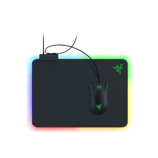 Razer Firefly V2 - Gaming Mouse Pad (Gaming Mouse Mat, Micro-Textured Surface, Cable Holder, RGB Chroma Lighting) Black - Image 3
