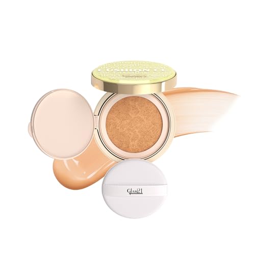 Image of Glam21 Air Cushion CC Matte Foundation Compact | High Coverage Lightweight Foundation for Indian Skin | Long Lasting, Oil Control, Smooth Airbrushed Finish | Travel Friendly Cushion Compact- 11gm (Caramel-03)