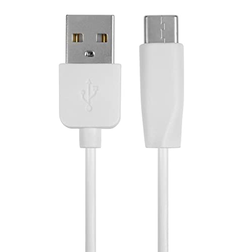 ITENSE - USB C Type Fast Charging Cable - Cable Length: 1 m - Compatible with Android - Robust - Colour: White - Reinforced End Caps for Durability - Output Current: DC 5V/2100mAh - Image 2