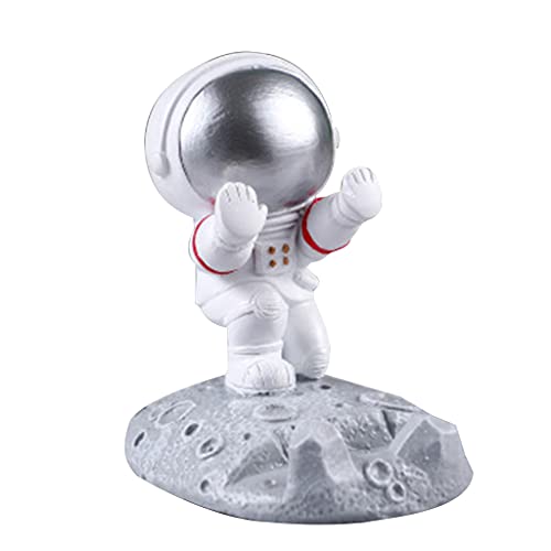 Carino Resina Astronauta Titolare Cellulare Supporto Del Basamento Del Desktop Decor