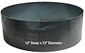 Large Steel Metal Fire Pit Ring 12 x 72 (Higley Welding 1272)