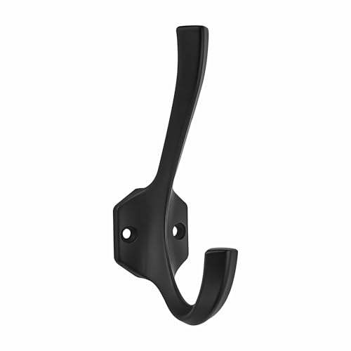 AVICCI 5 Pack Coat Hooks Matte Black Towel Hooks Robe...