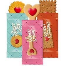 Biscotti novita' monoporzione è confezionato singolarmente in una pratica monoporzione I biscotti monoporzione sono perfetti per una piccola pausa, ideali per bar, ristoranti, hotel, uffici e per