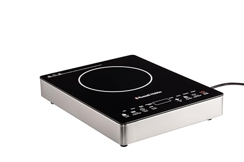 Image of Russell Hobbs 2000W Infrared Cooker with Digital Touch Control | LED Power Display, 8 Heat Levels up to 600C | 24-Hour Preset Timer & Safe Crystal Glass Surface, Overheat Protection | RAPIDO2000