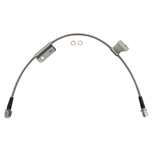 Image of TRQ Brake Hose Set Compatible with 2002-2006 Cadillac Escalade 2003-2006 Escalade ESV Escalade EXT Chevrolet Avalanche 1500 2001-2006 Suburban 1500 2000-2006 Tahoe GMC Yukon Yukon XL 1500