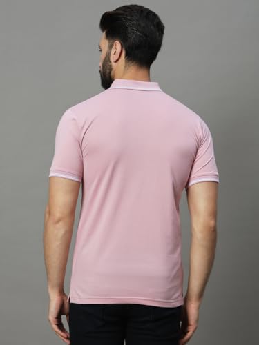 Image of UNIBERRY Men's Cotton Half Sleeves Solid Polo Neck T-shirt-MT4-BG 4XL