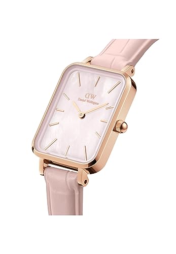 Image of Daniel Wellington Leather Analog Pink Dial Women's Watch-Dw00100508