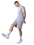 Project X Paris Bermuda - Pantalon Corto (Hombre) Talla L Color: Gris (Textil-Lifestyle) 65% Cotton,30% Polyester,5% Spandex