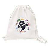 Beauty Gift Angry Halloween fantasmas Bolso Cinch Plegable Vegetal Fruta Tela