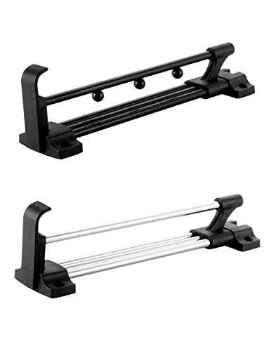 Autuwintor Pull Out Closet Rod Heavy Duty Retractable Clothes Wardrobe Garment Rack 12 Inch Telescopic Closet Rods Top-Mounted With Screws Black Quantity-1Pcs #TOP4
