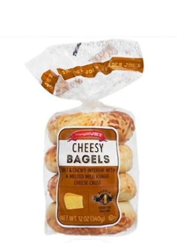 Cheesy Bagels with a Melted Mild Asiago Cheese Crust 2 Pack (8 bagels)