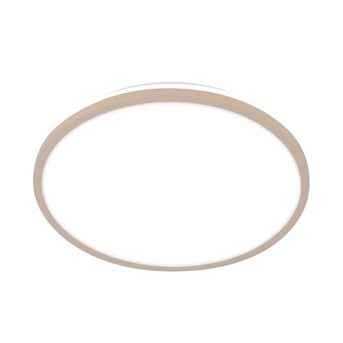 BRILONER - LED Deckenlampe mit indirektem Licht neutralweißes Licht 15W 1500lm LED Lampe Deckenleuchte Wohnzimmerlampe Küchenlampe Deckenbeleuchtung Flurlampe 28 x 4 2 cm (DxH) Beige