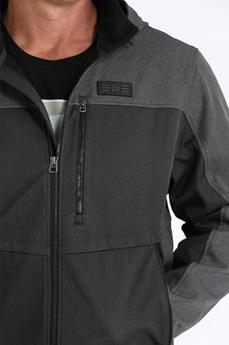 Cinch Men's Black Hooded Softshell Jacket2