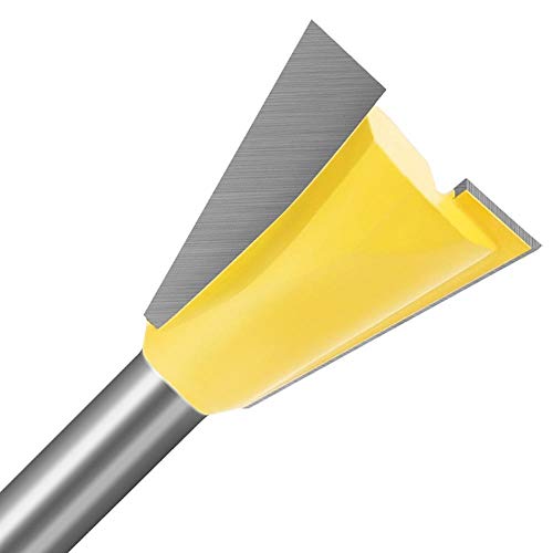 Zkenyao-Router Bit 6mm Shank 1/4 Dovetail Joint Router Bits Set? 14 Degree Woodworking Engraving Bit Milling Cutter?6pcs? Use Safety Reliable (Cutting Edge Length : 6X15.9)