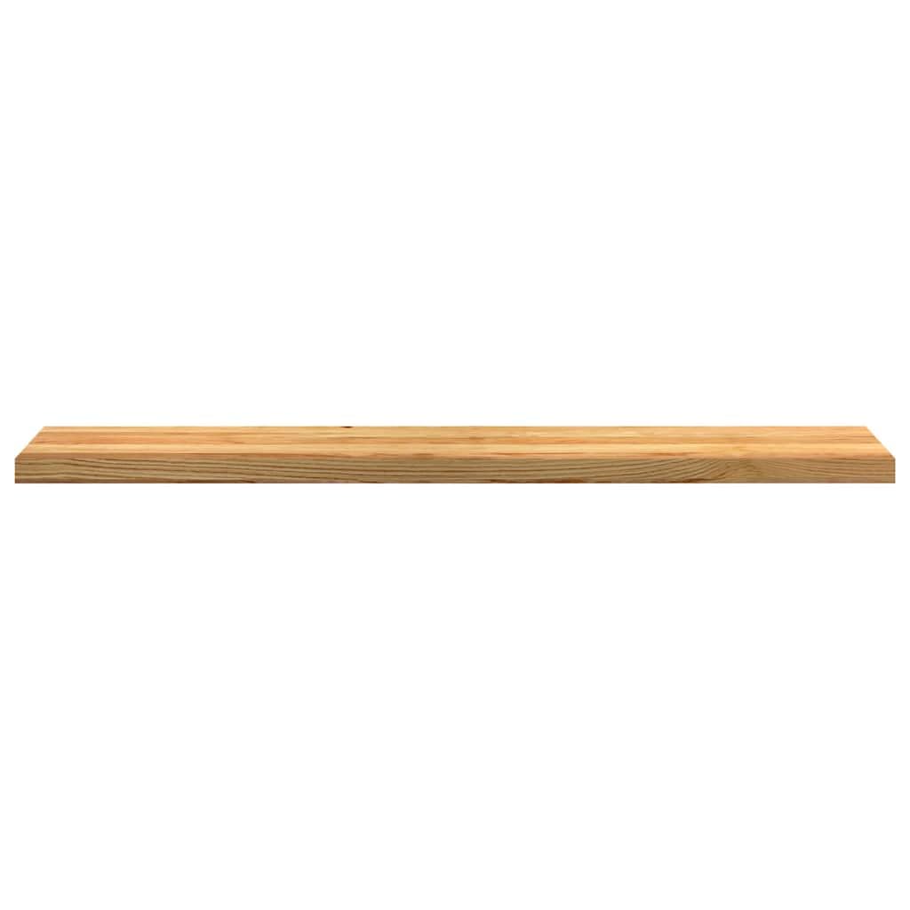 vidaXL Lot de 2 rebords de fenêtre marron clair 140 x 25 x 2 cm chêne massif, rebord de fenêtre, marche d'escalier en bois, rebord de fenêtre en bois de chêne