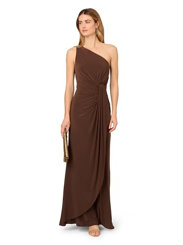 Image of Adrianna Papell One Shoulder Jersey Dress