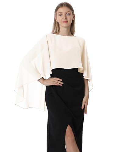Hotshawl Capelets für Frauen Chiffon Cape Schals und Wraps für Abendkleid Hochzeit Umhänge Cover...