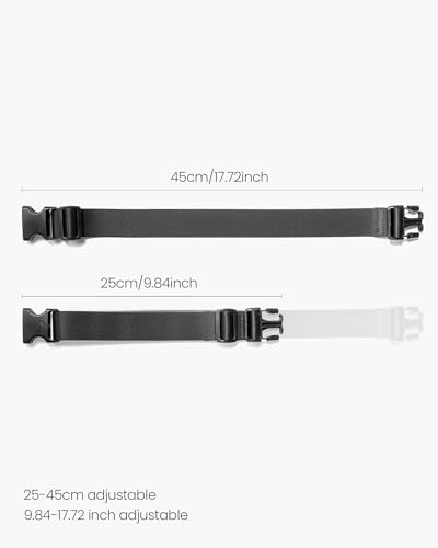 tomtoc Extension Strap, 9.84"-17.72" Adjustable Length, Extended Shoulder Strap Perfect Fits for Explorer-T21 Sling Bag S/M/L and Navigator-T24 Sling Bag3
