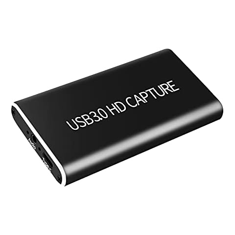 HDMI Video Capture Card, VSVABEFV Audio Video Capture Card, HDMI to Type-C/USB 3.0 HDMI Video Capture Device, Full HD 1080P for Live Broadcasting Gaming Streaming Video Conference. Cover
