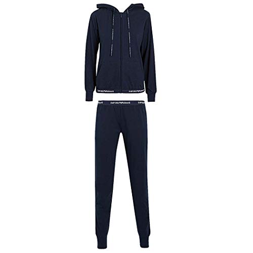 Preisvergleich Produktbild Emporio Armani DAMEN SWEATSHIRT + PANT 164145CC270 (M, MARINE)