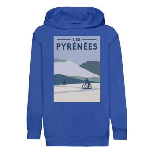 Sweat à capuche enfant Les Pyrénées Vélo France cyclisme tour montagnes